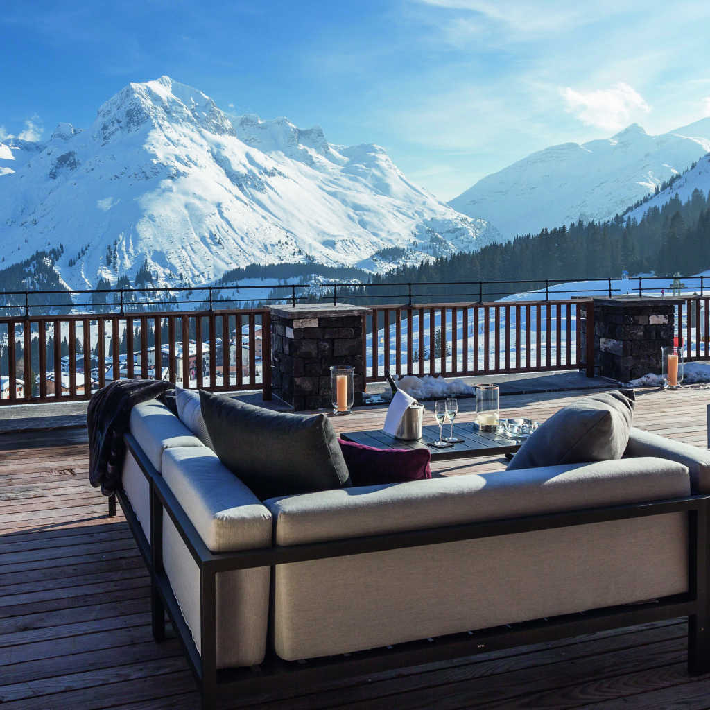 Ресторан на горнолыжном курорте Лех, Австрия