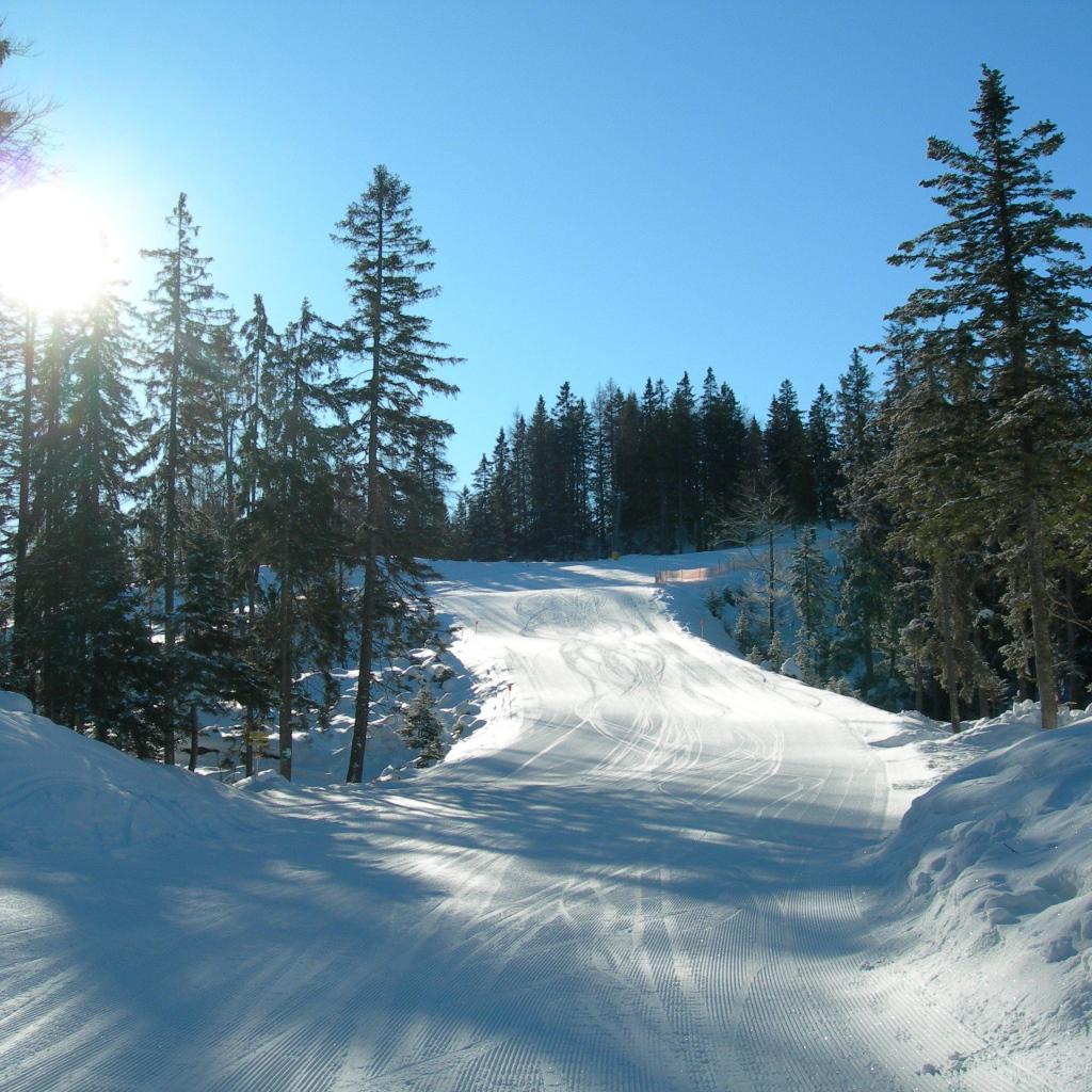 Лыжная трасса на курорте Зеефельд, Австрия