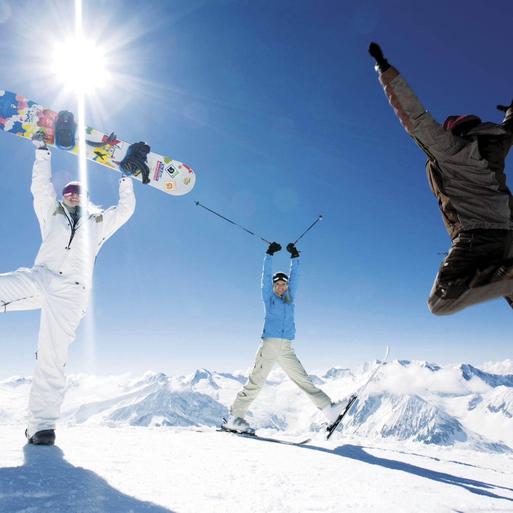 Сноубординг на горнолыжном курорте Майрхофен, Австрия