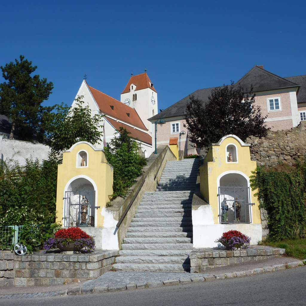 Лестница в городе Лэнгенфельд, Австрия