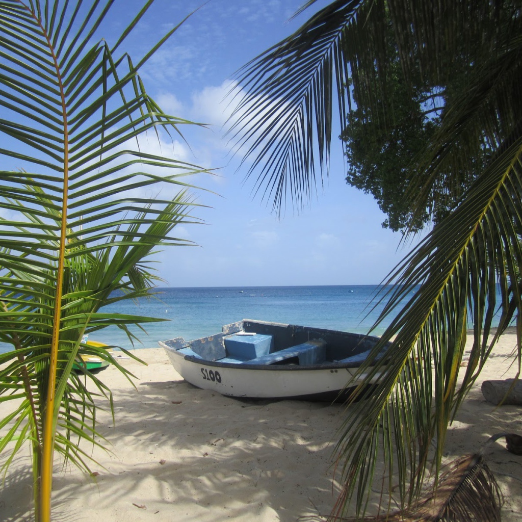 Белая, лодка в Барбадосе