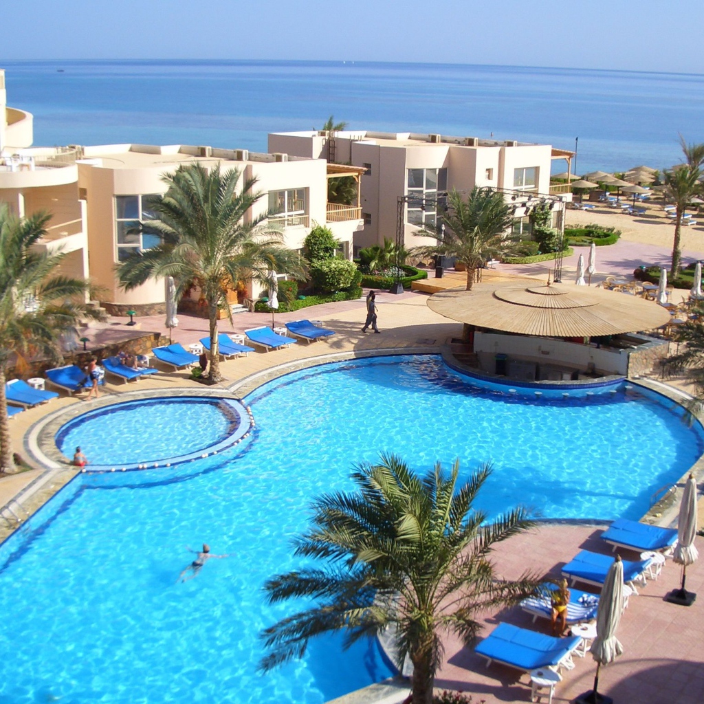 Отель на побережье на курорте Хургада, Египет