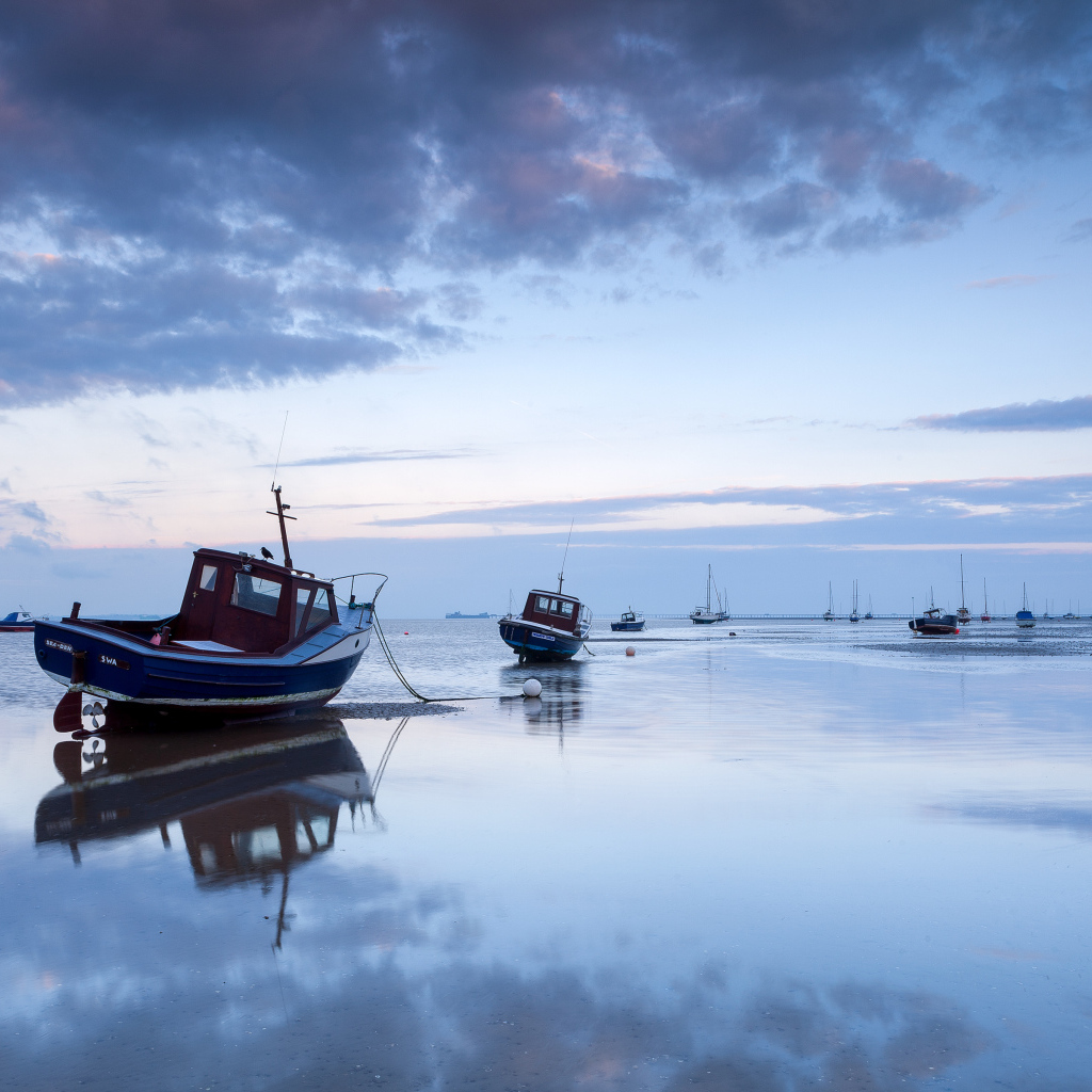Рыбацкие лодки в Саутенд-он-Си, Эссекс, Великобритания