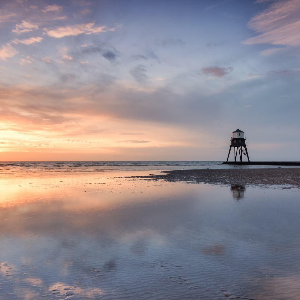 Фотография рассвета на побережье Великобритании