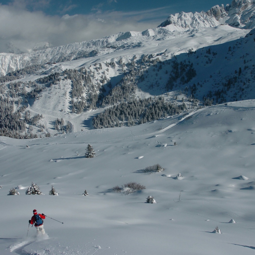 Активный отдых на горнолыжном курорте Куршевель, Франция