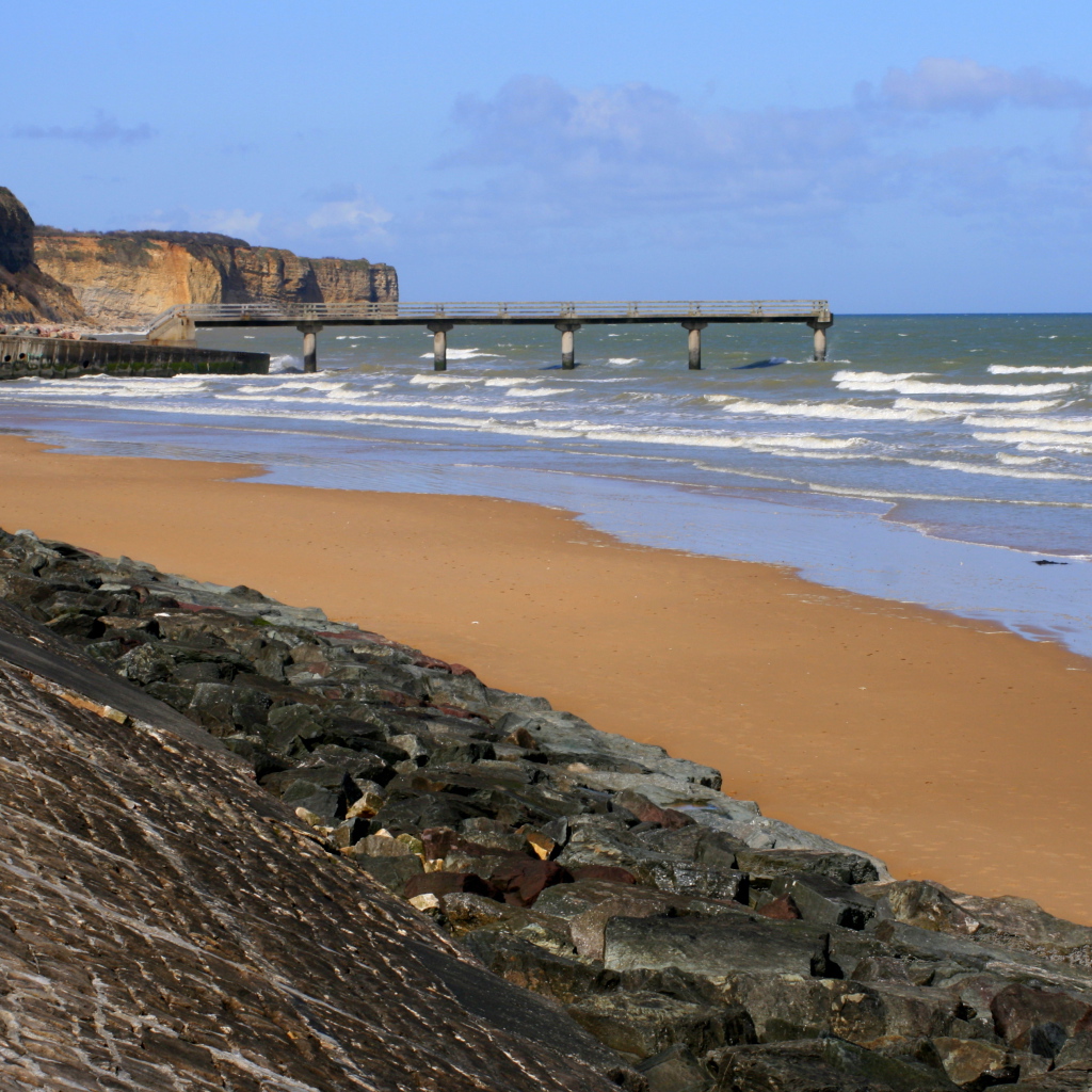 Пляж в Нормандии, Франция