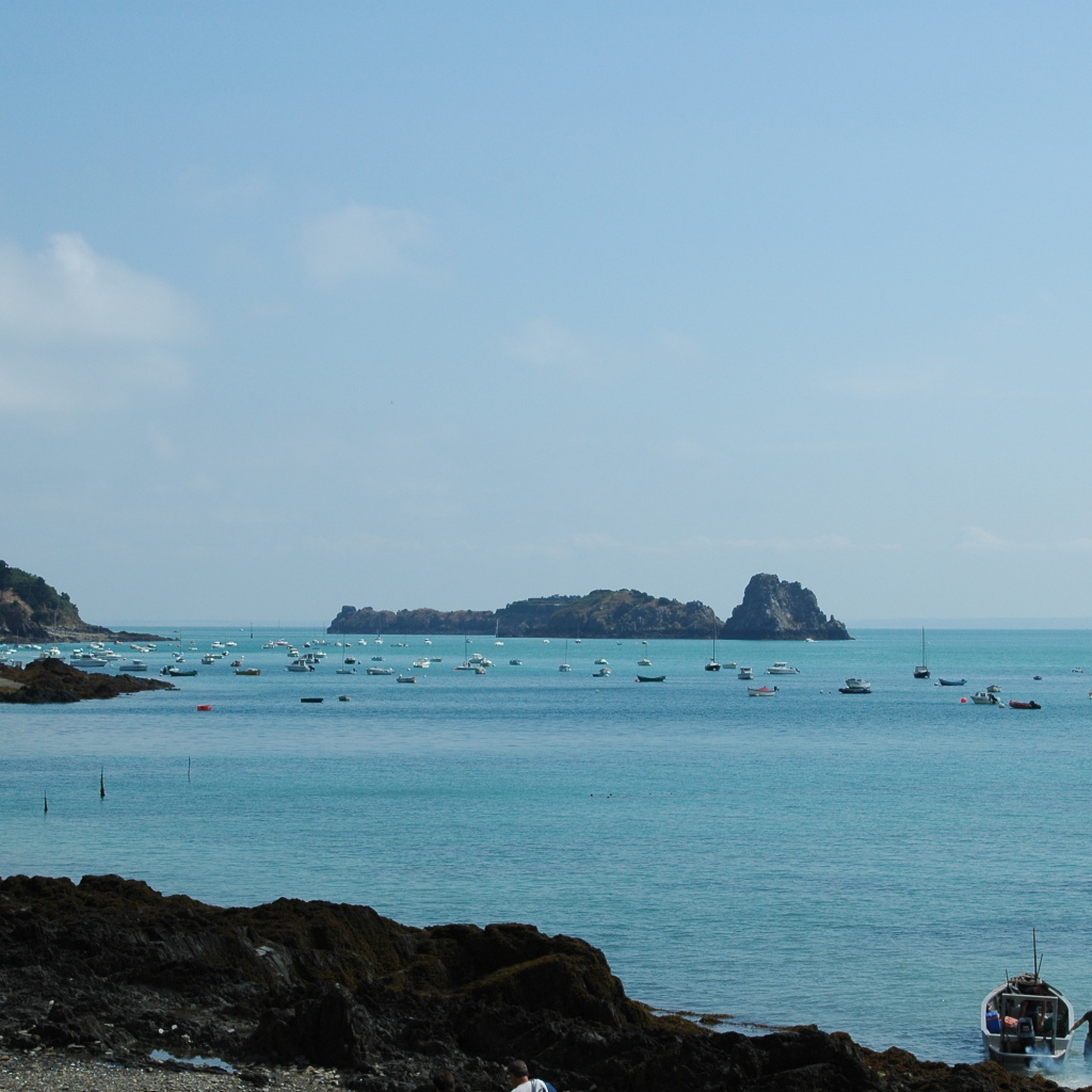 Голубая лагуна в Нормандии, Франция