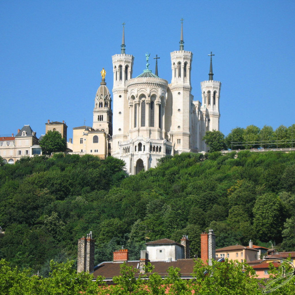 Собор в городе Лион, Франция