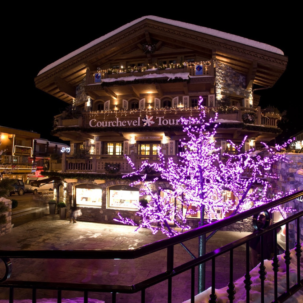 Рождество на горнолыжном курорте Куршевель, Франция
