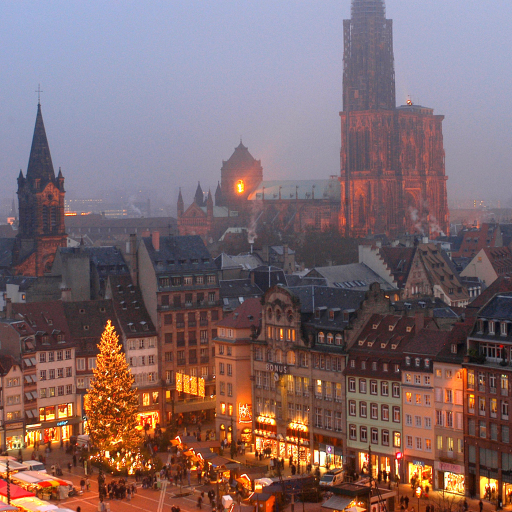 Рождество в городе Страсбург, Франция