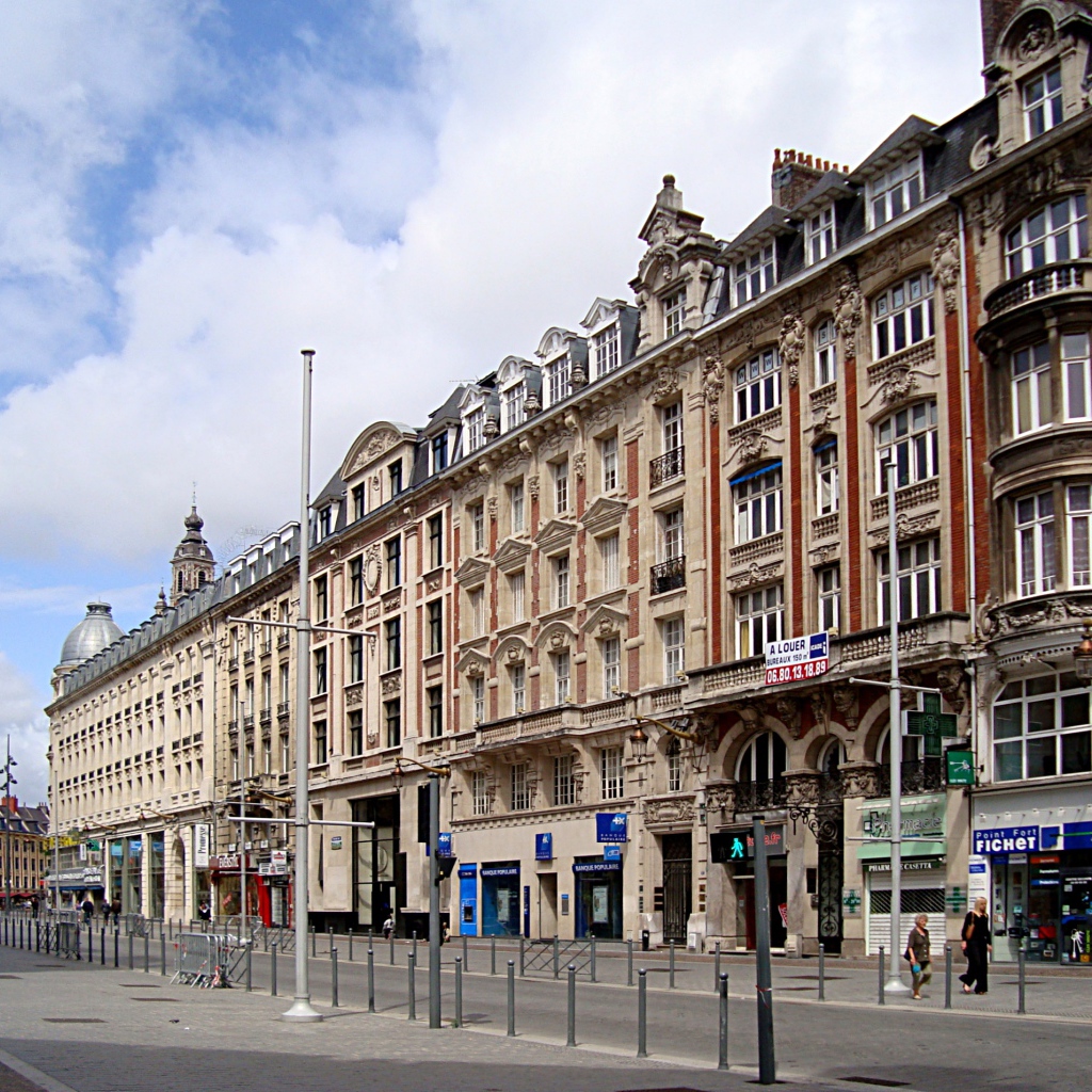 City street in Lille, France