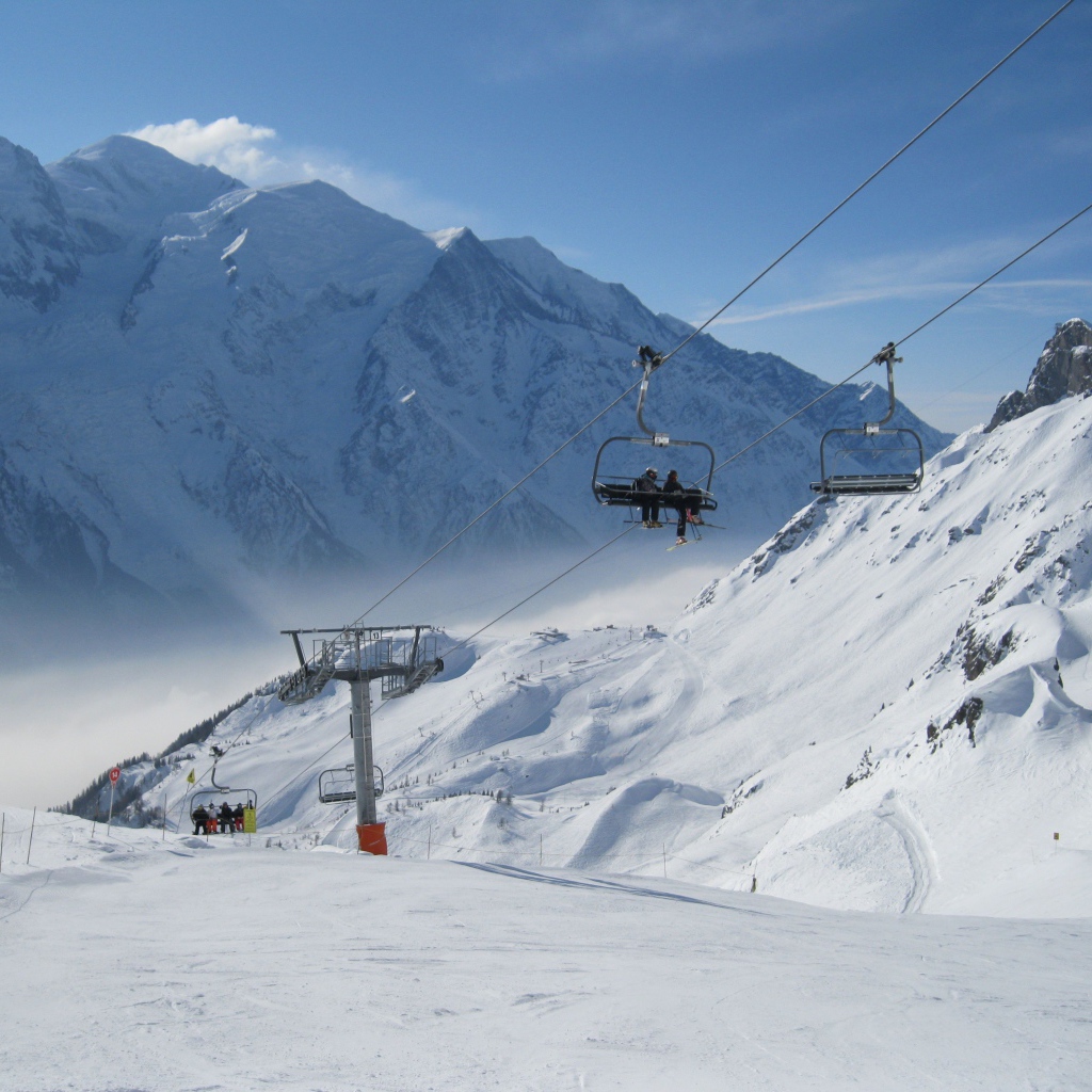 Подъемник на курорте Шамони, Франция