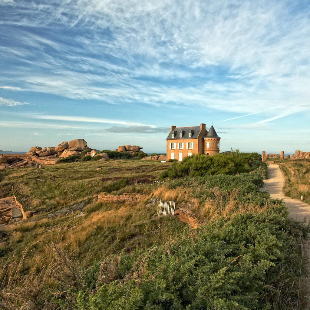 Морское побережье в Бретань, Франция
