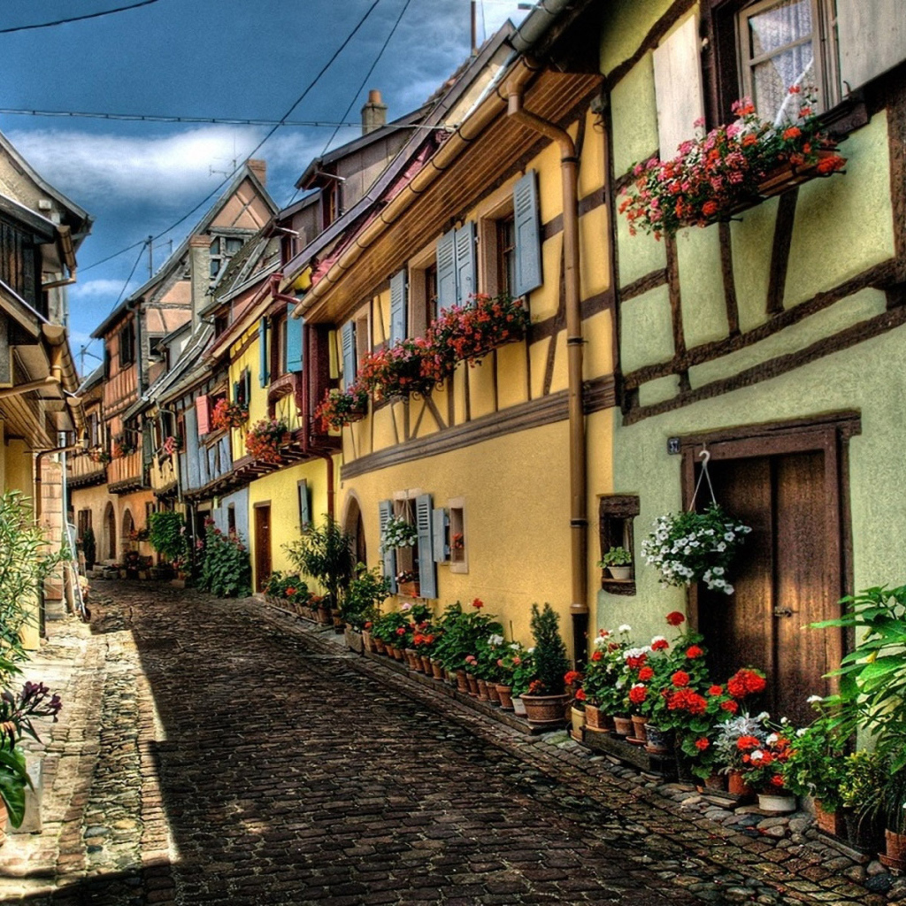 Старинные дома в Эльзасе, Франция