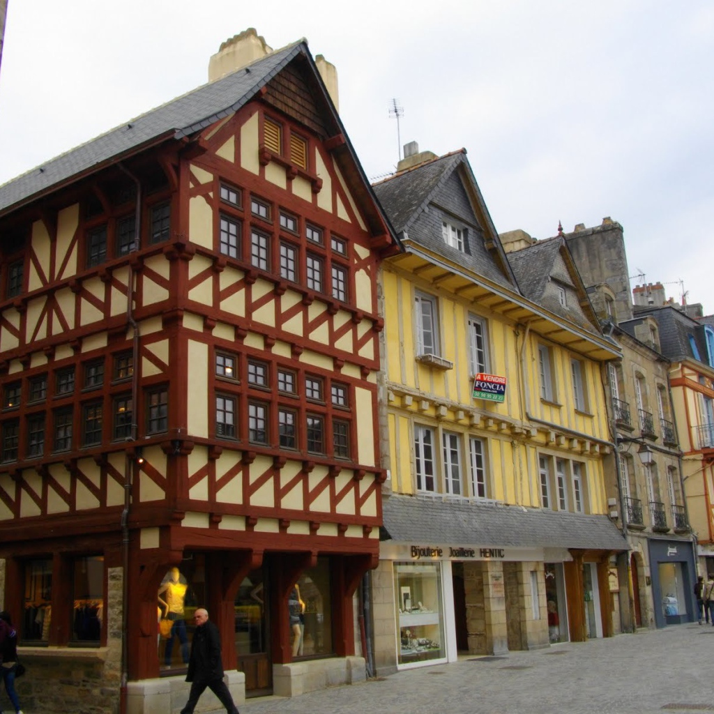 Старинные дома в Бретань, Франция