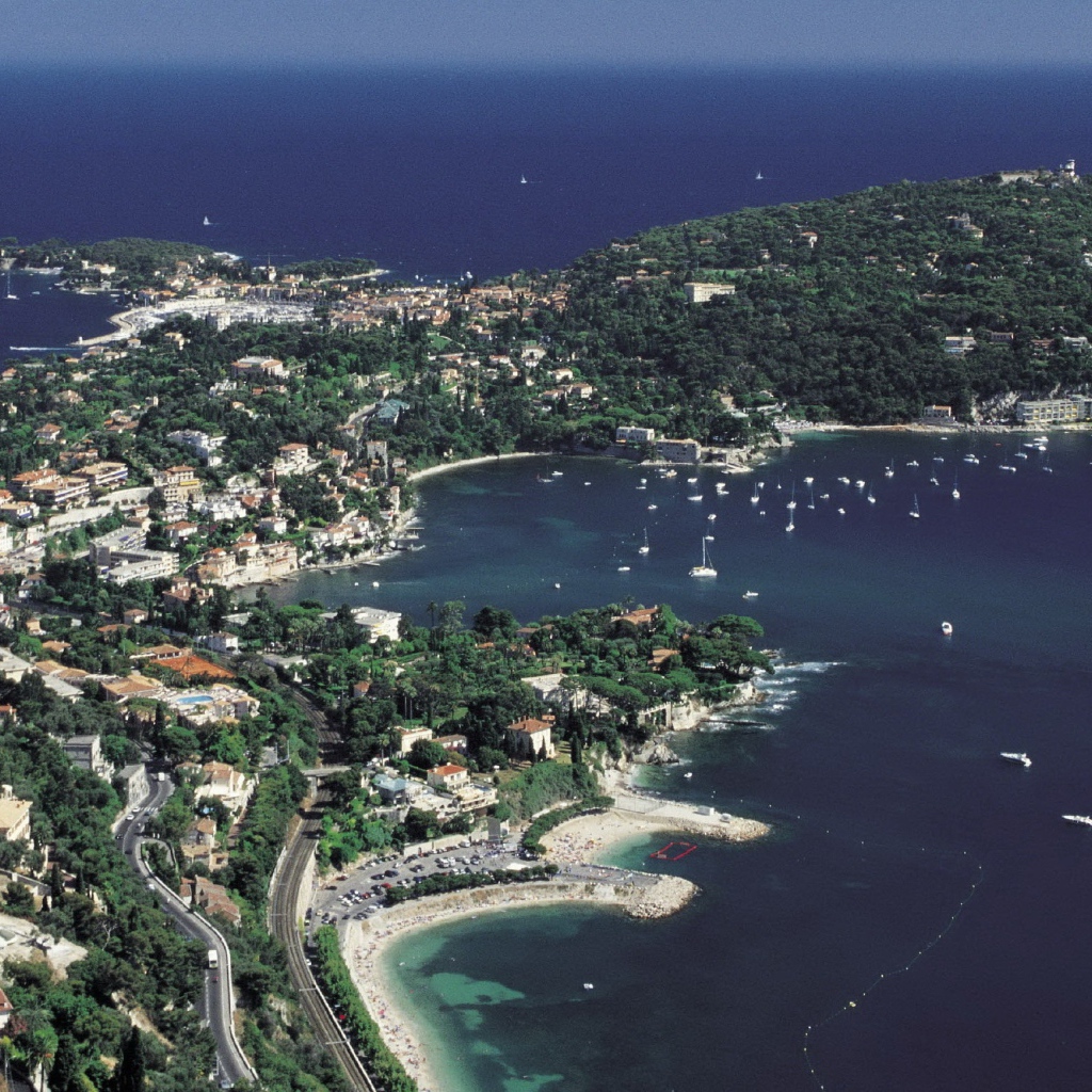 Панорама на курорте Сен-Жан-Кап-Ферра, Франция