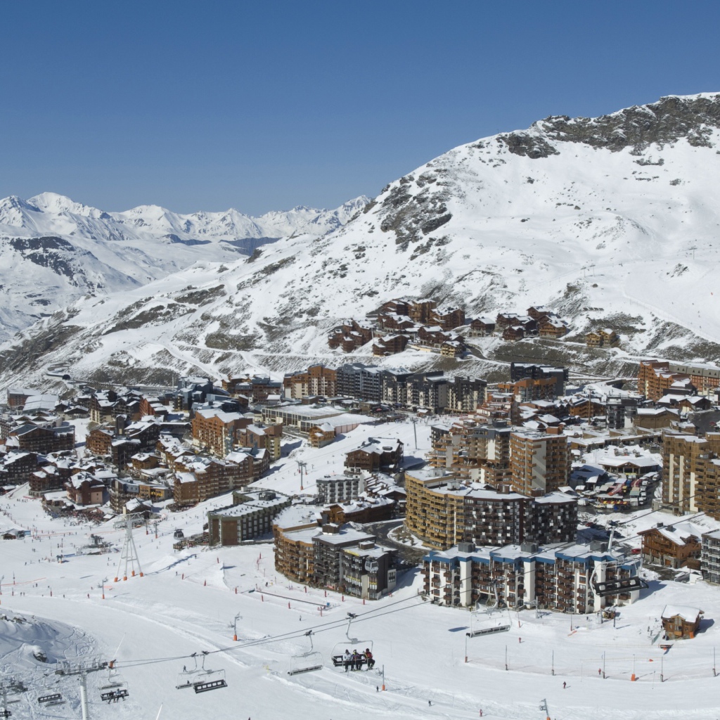 Панорама на горнолыжном курорте Валь-Торанс, Франция