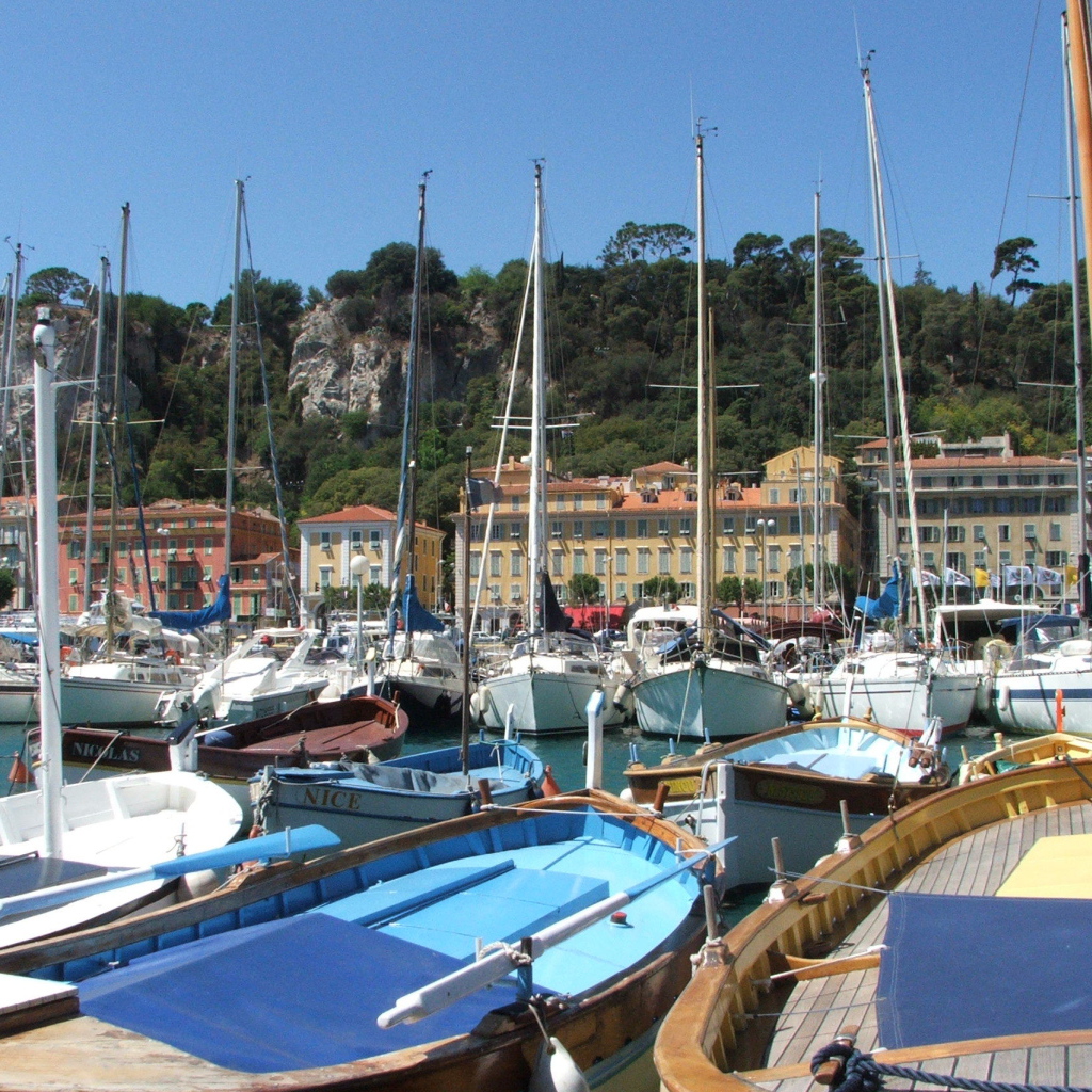 Порт в городе Ницца, Франция
