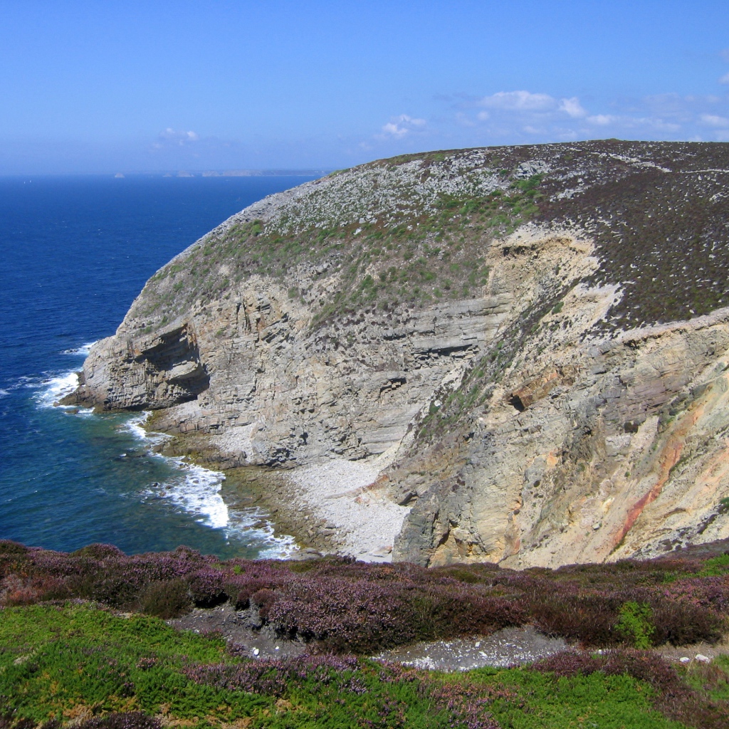 Побережье моря в Бретань, Франция