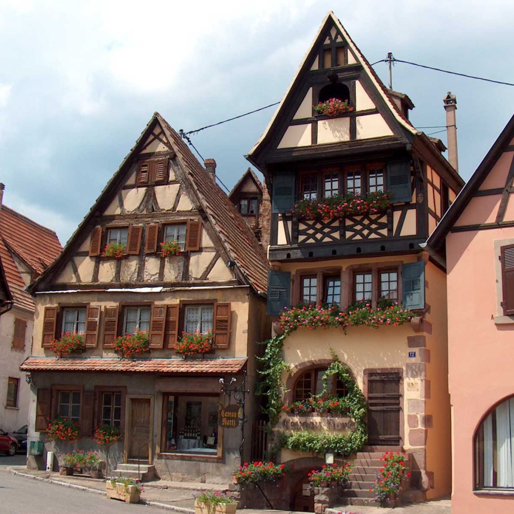 Городские дома в Эльзасе, Франция