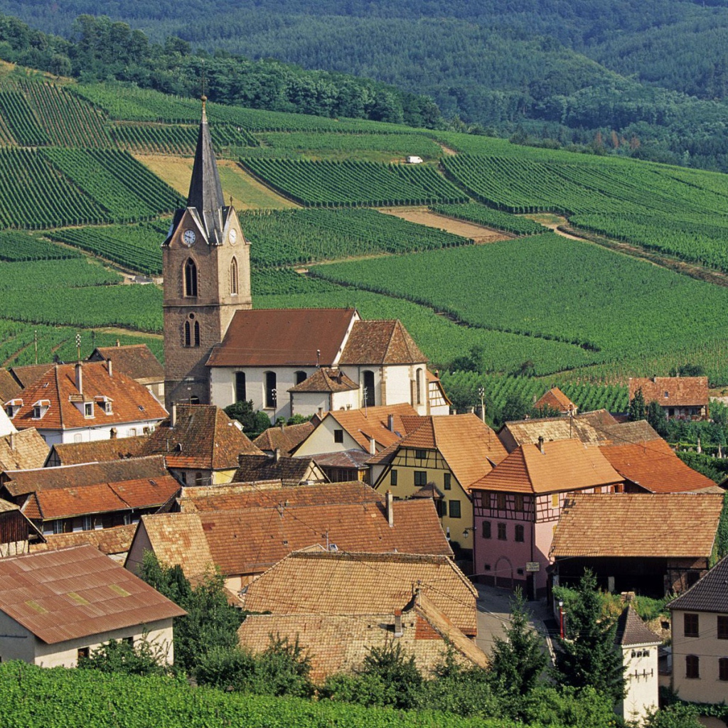 Деревушка в Эльзасе, Франция