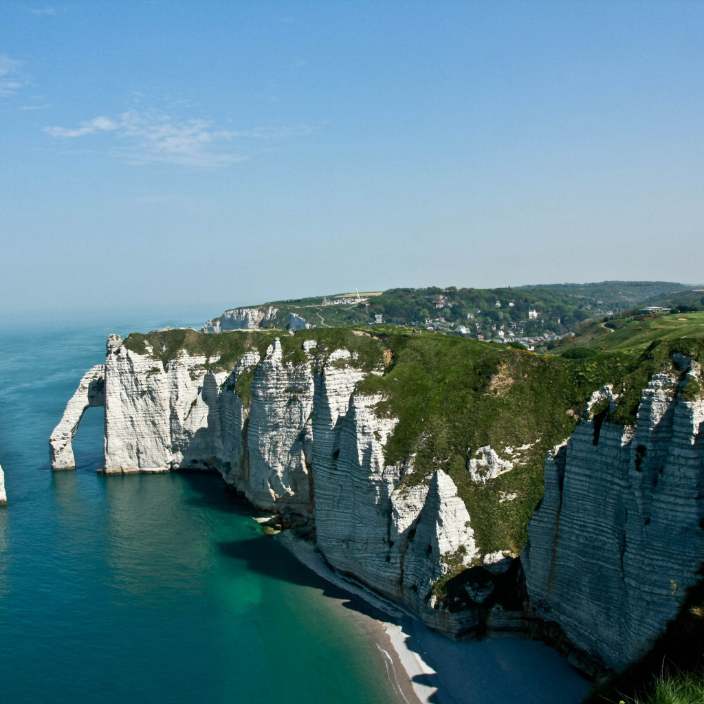 Белые скалы в Нормандии, Франция