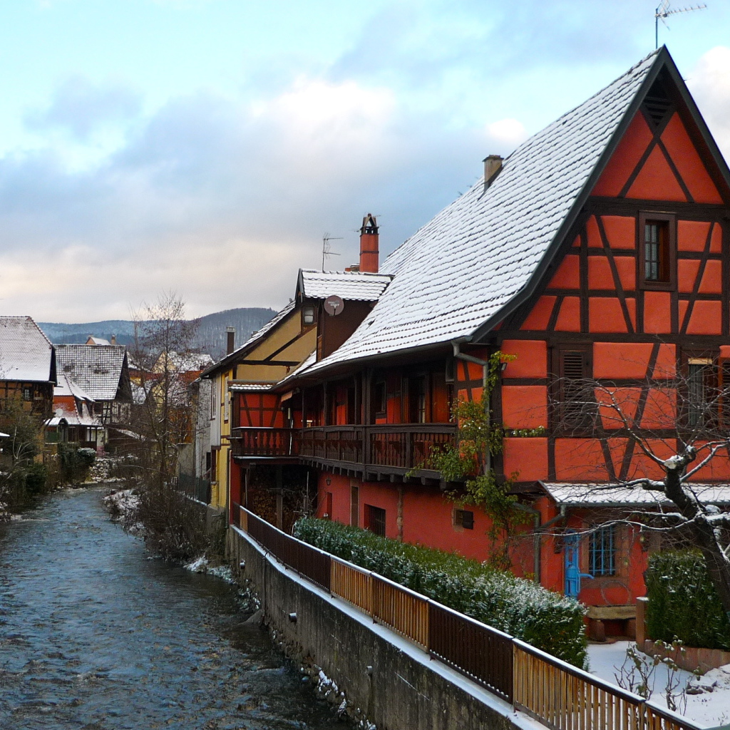 Зима в Эльзасе, Франция