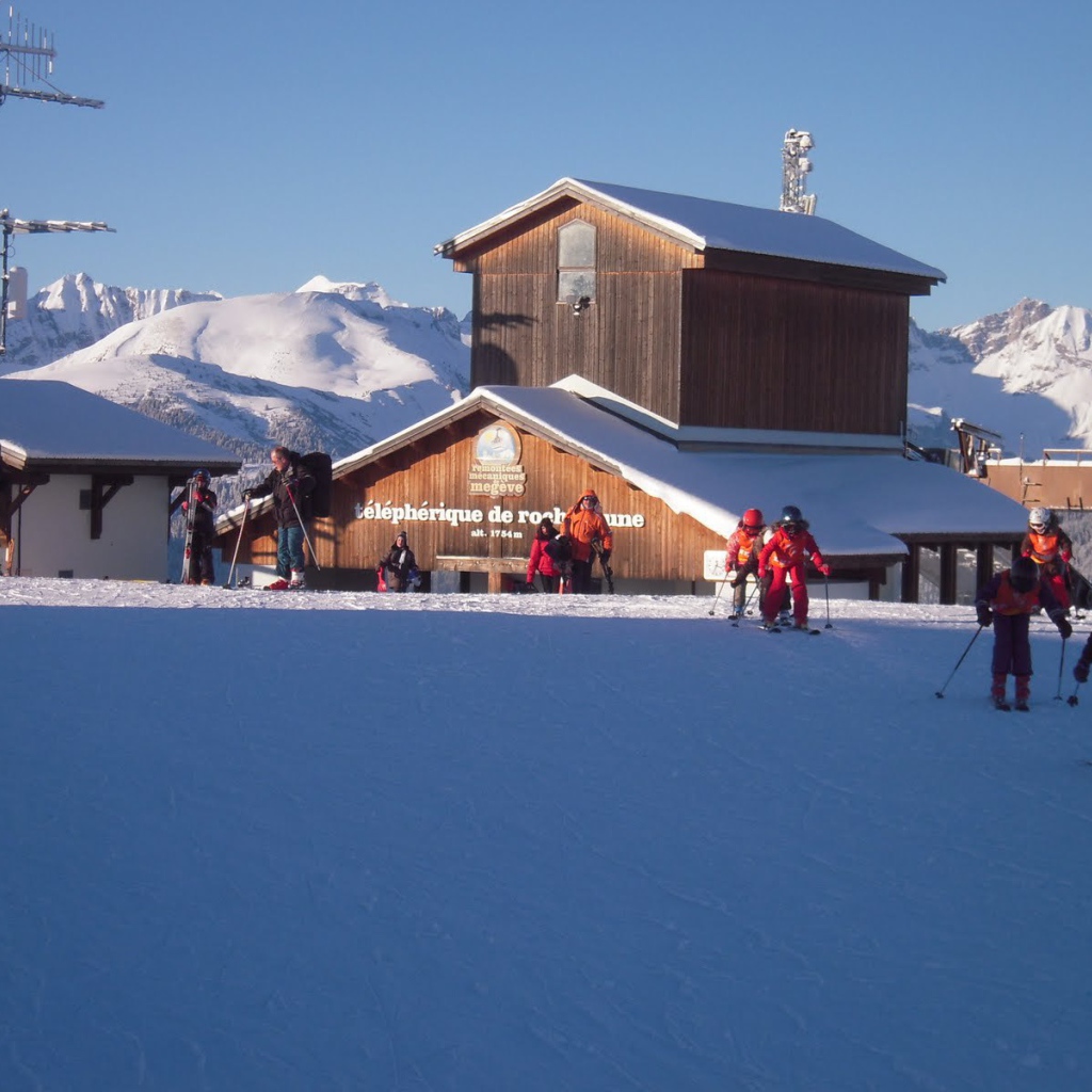 Лыжная трасса на горнолыжном курорте Межев, Франция