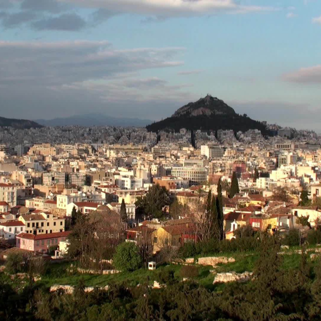 Вид на город Афины