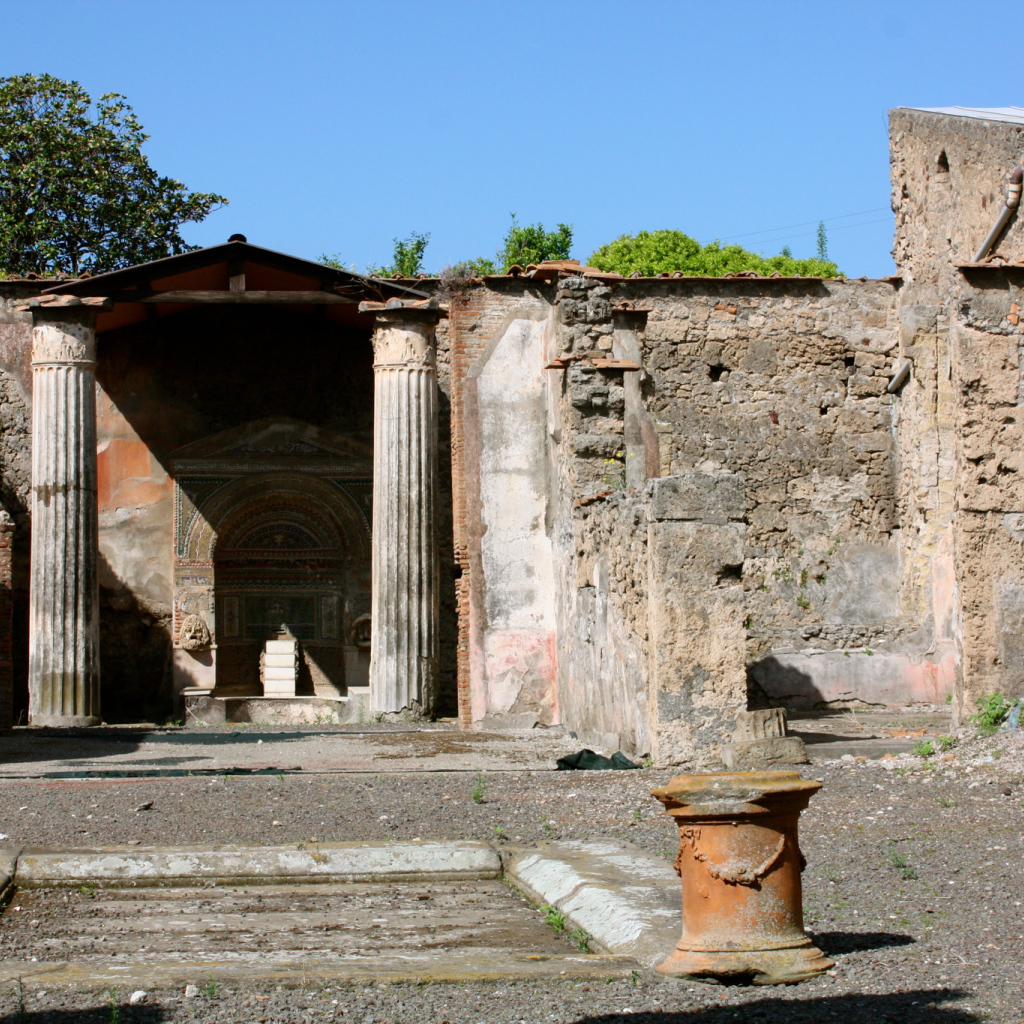 Древняя вилла в Помпеях, Италия