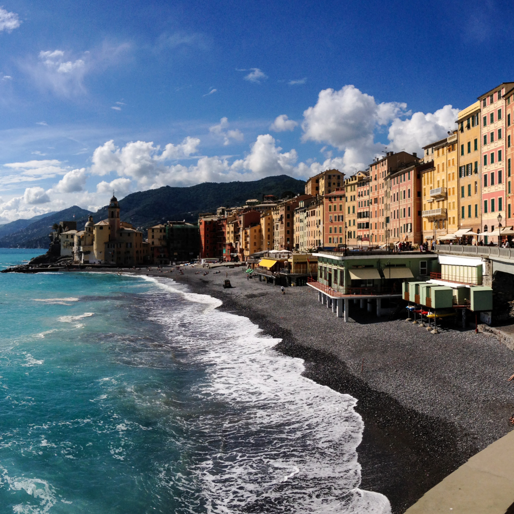 Пляж в Лигурии, Италия