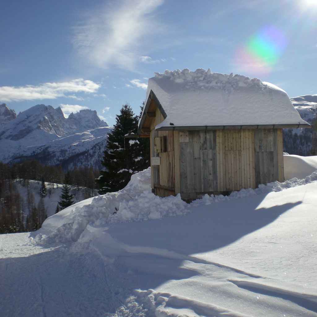 Домик на горнолыжном курорте Валь-Ди-Фасса, Италия