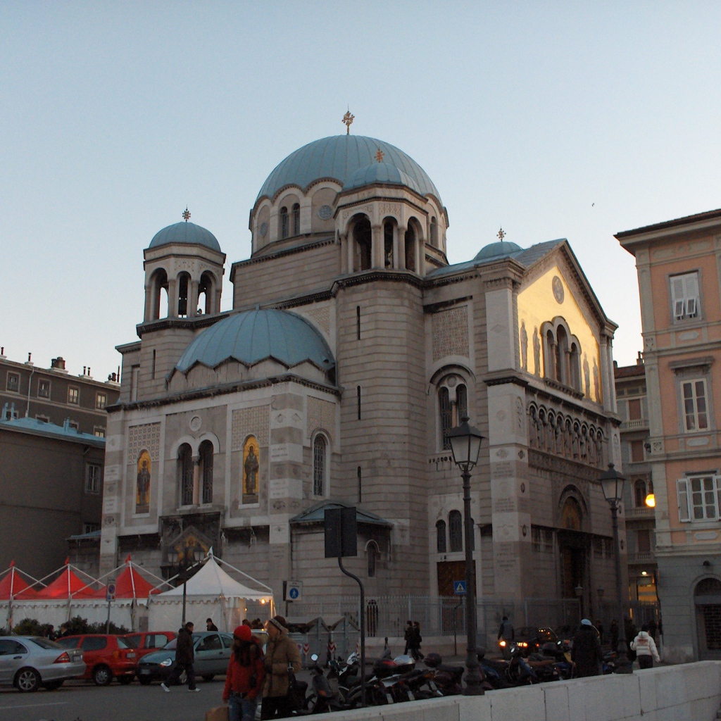 Cathedral at the resort in Trieste, Italy