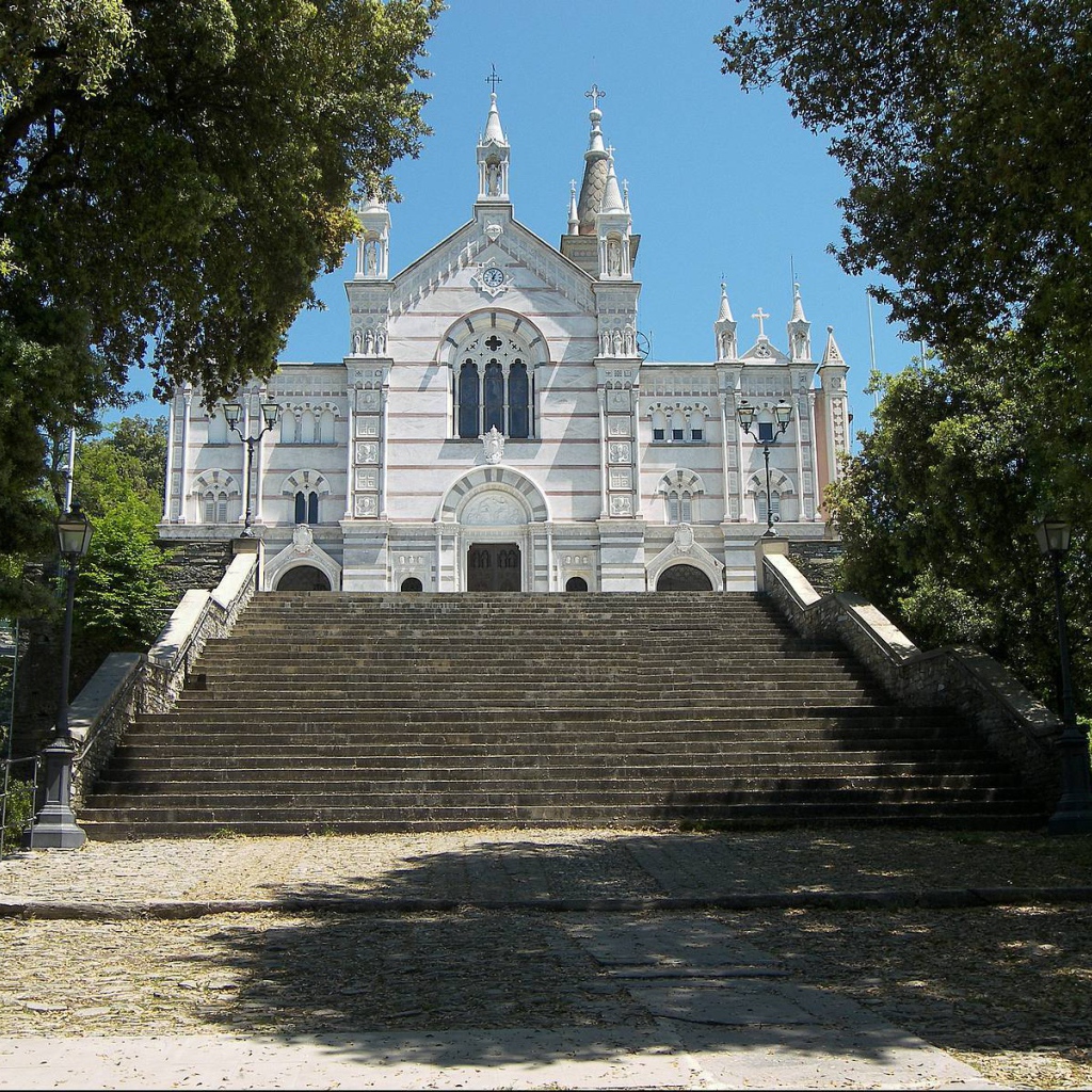 Cathedral in the resort of Rapallo, Italy