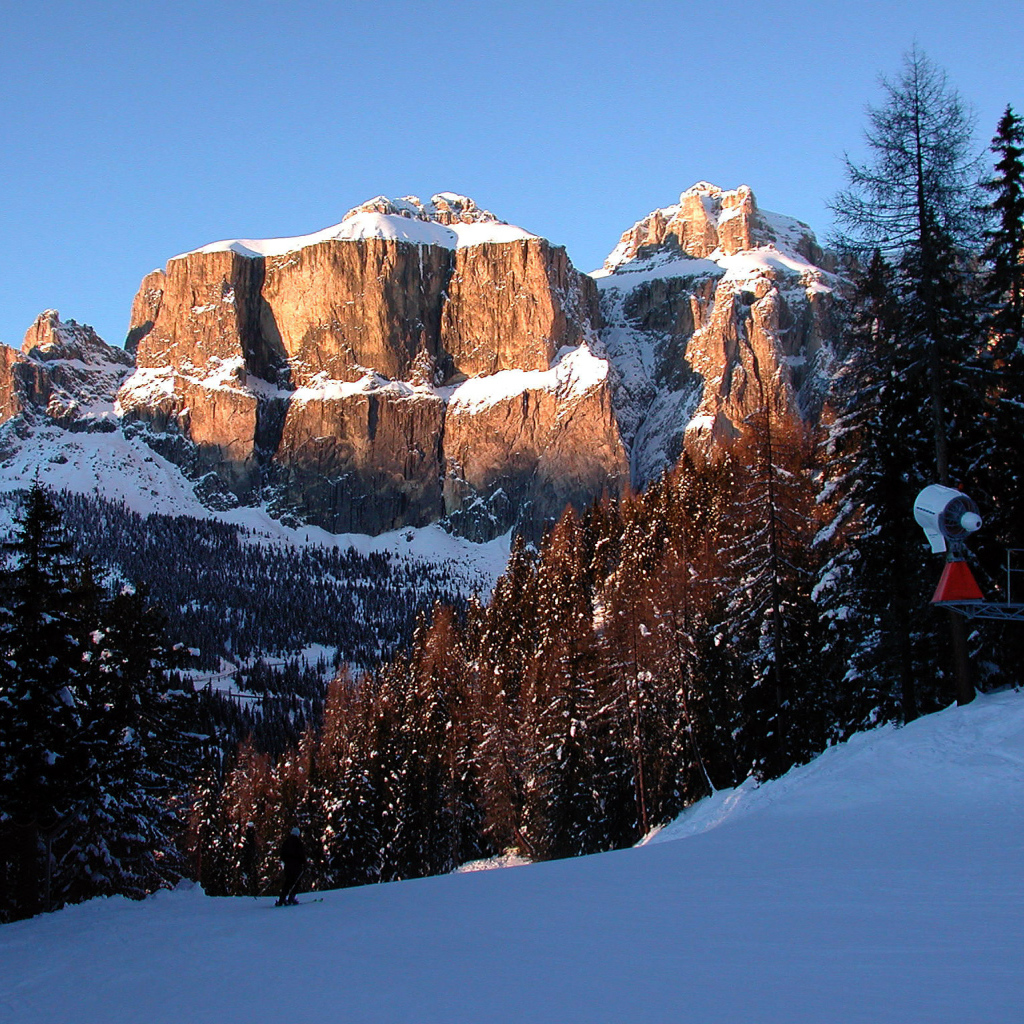 Доломитовые Альпы на горнолыжном курорте Кортина д'Ампеццо, Италия