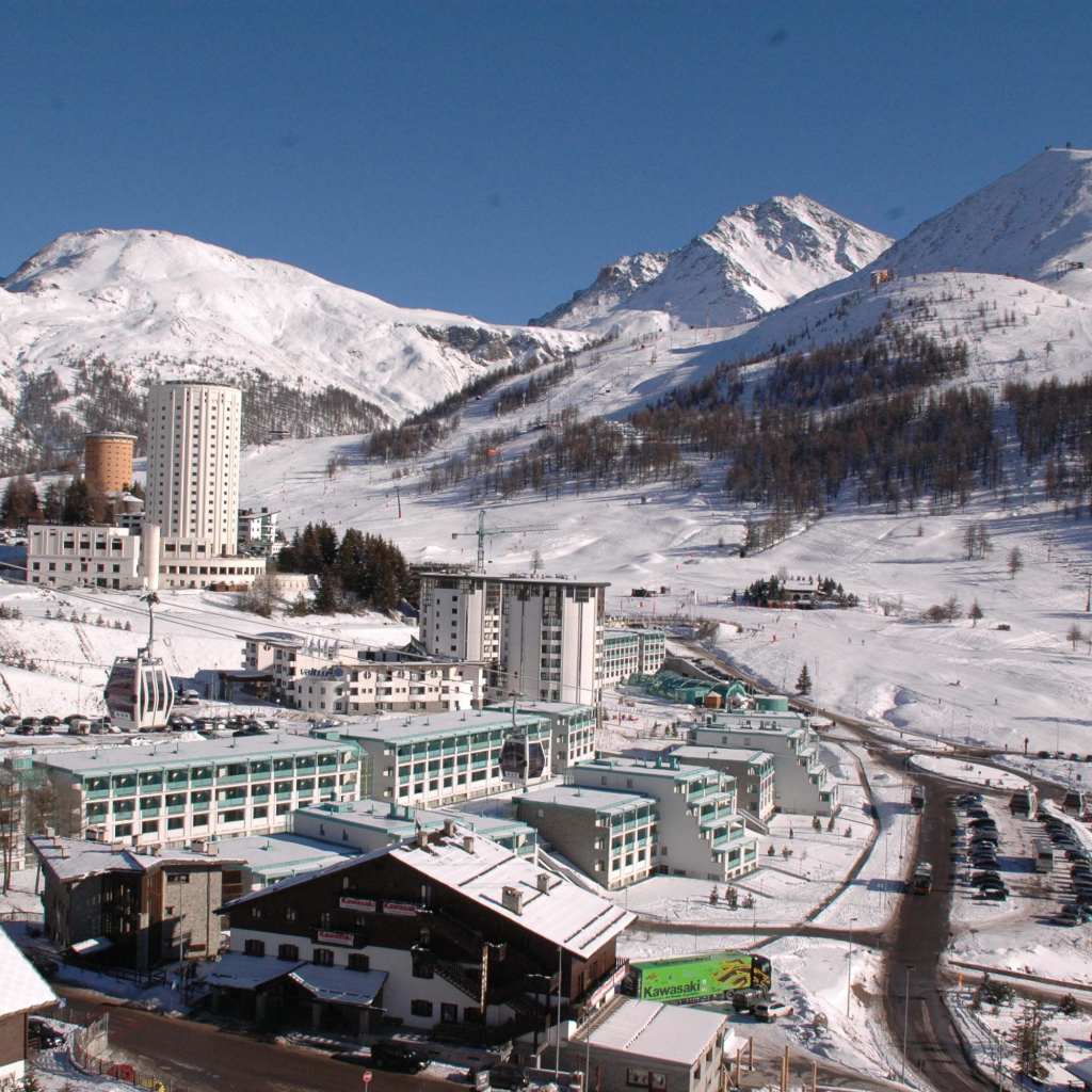 Olympic village at the ski resort Sestriere, Italy