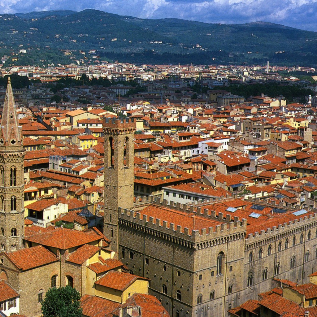 Панорама города во Флоренции, Италия