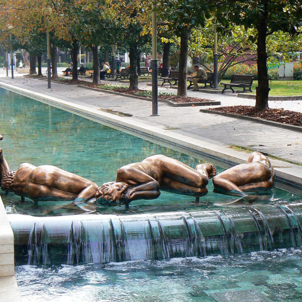 Парк на курорте Абано Терме, Италия