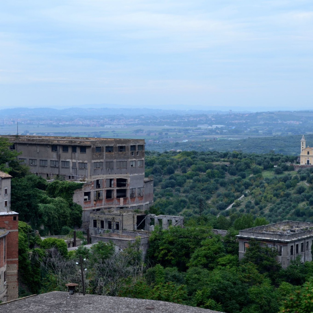 Вид с башни в Тиволи, Италия
