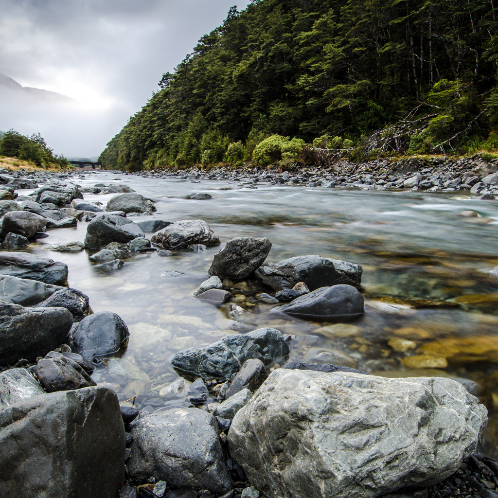 Река в Новой Зеландии