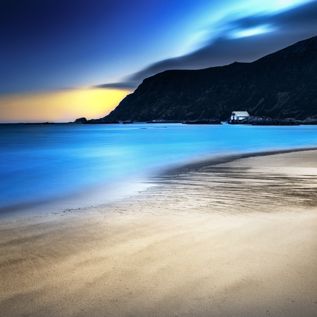 Красивое побережье в Норвегии