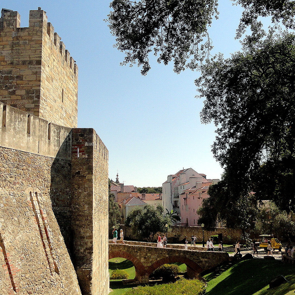 Красивый вид в Лиссабоне