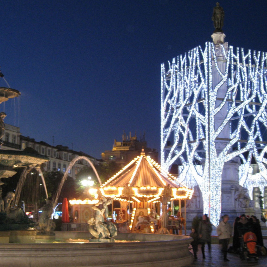 Площадь Россио в Лиссабоне