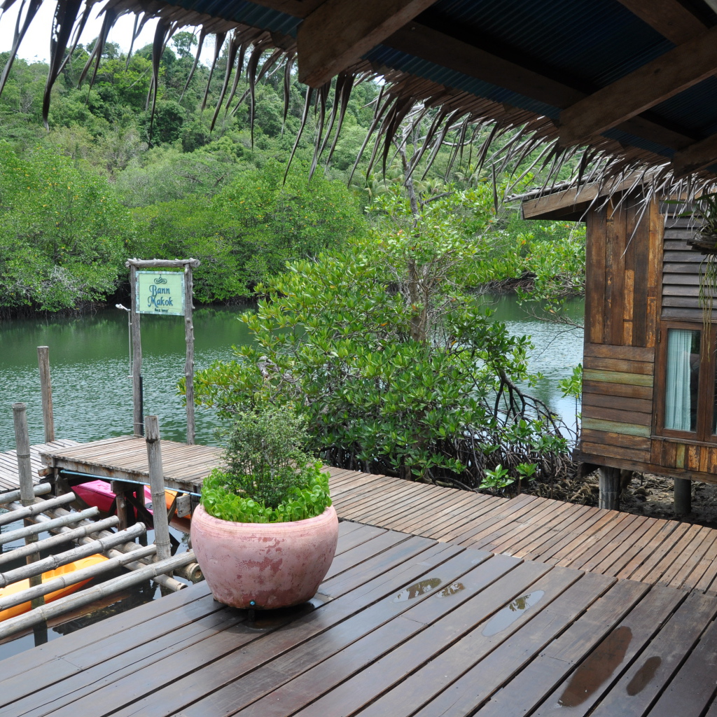 Причал для лодок на острове Ко Куд, Таиланд