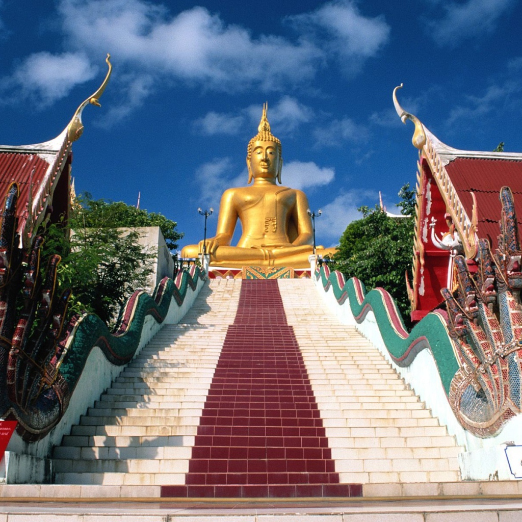 Buddha statue at a resort in Pattaya, Thailand