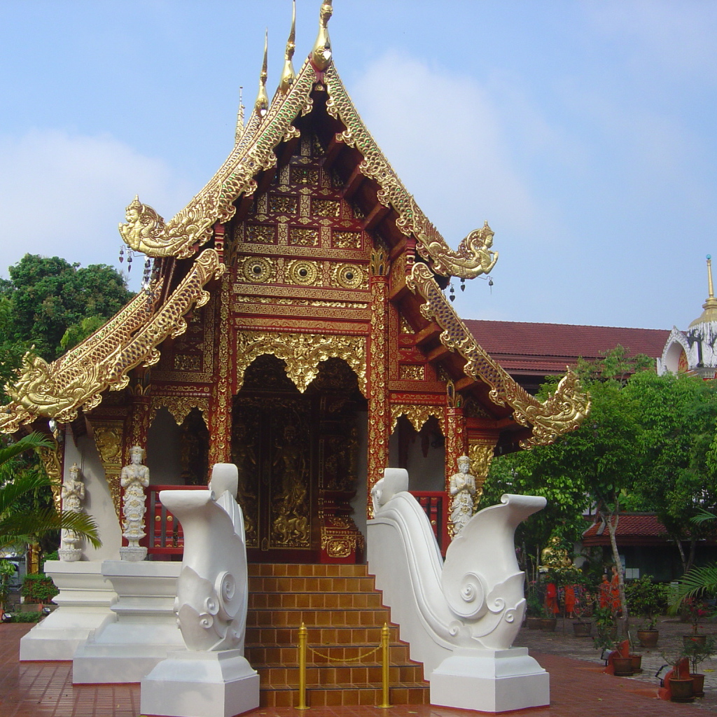 Буддийский храм на курорте Чианг Рай, Таиланд