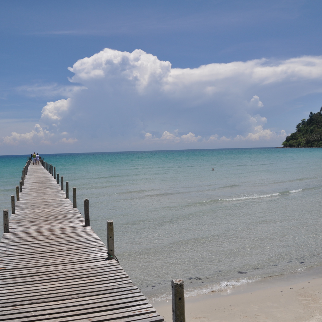 Морской пирс на острове Ко Куд, Таиланд