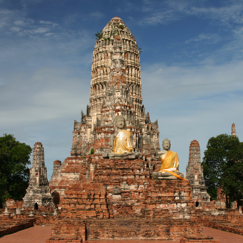 Храмовый комплекс на курорте Аютайя, Таиланд