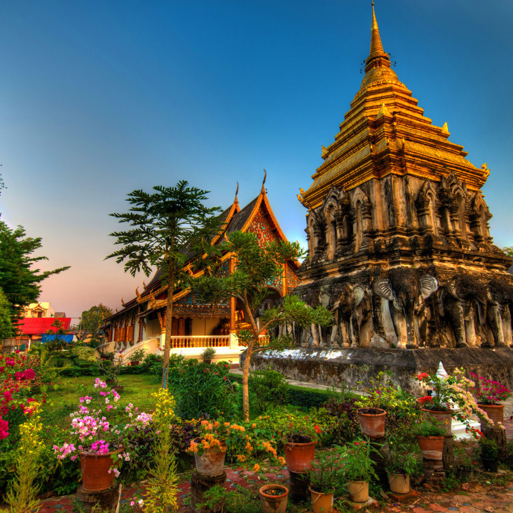Храмовый комплекс на курорте Чианг Май, Таиланд