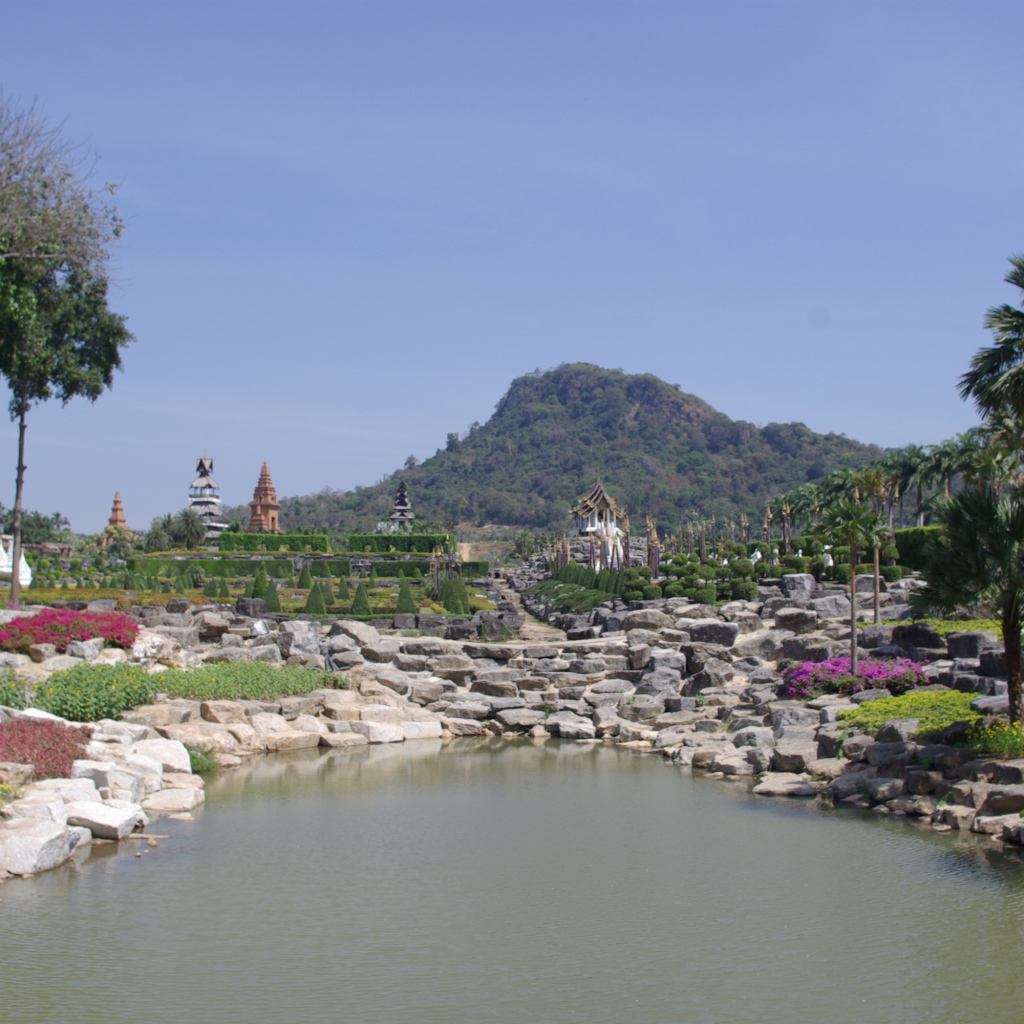 Вид на гору на курорте Чианг Рай, Таиланд